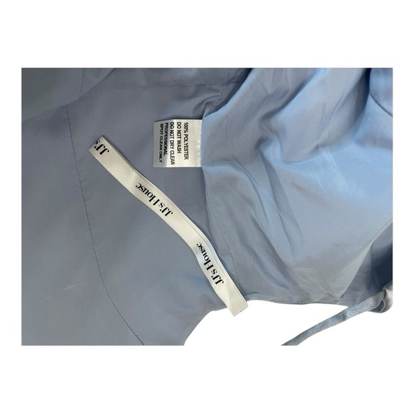 NWOT JJs House Maxi One Shoulder formal dress Blue Ice KYHS129147 - Picture 10 of 10